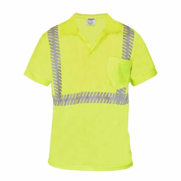 Class 2 Lime Short Sleeve Collared Polo Shirt